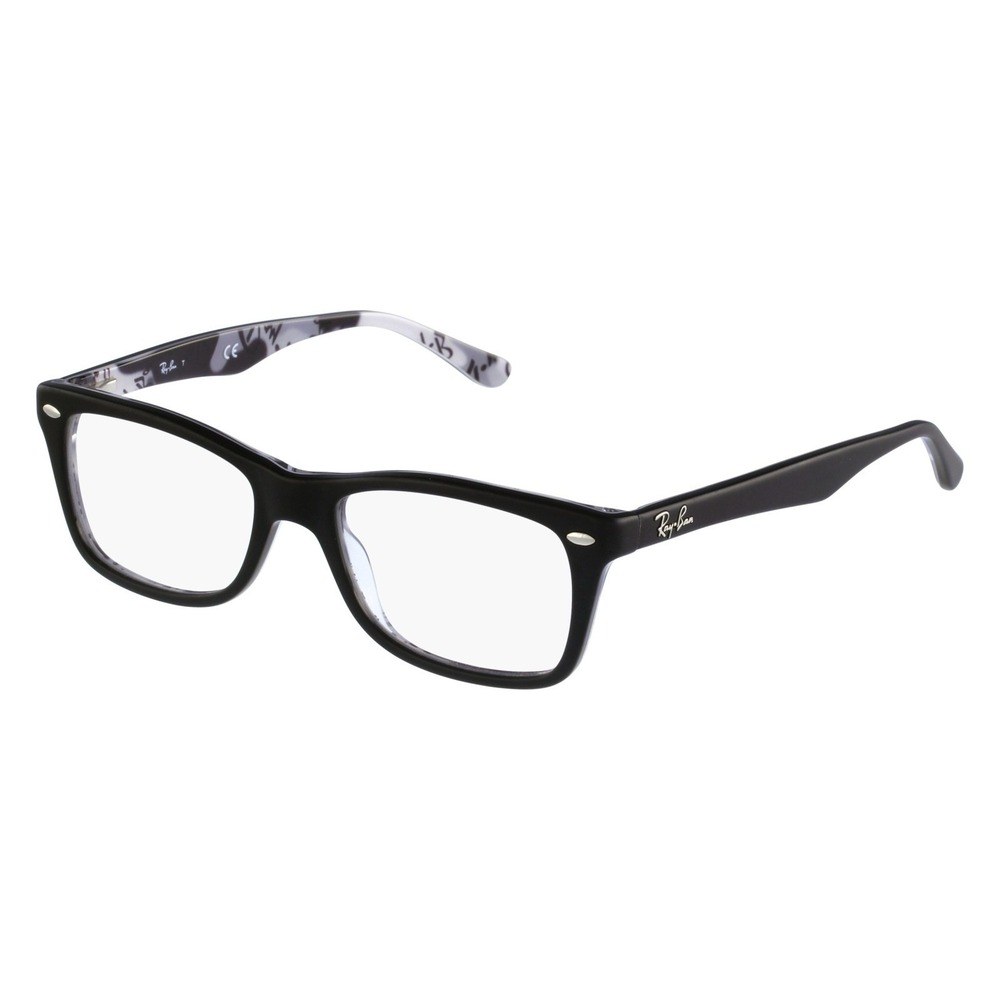 Ray Ban RB5228 5405 50-17-140 Matte Black Flex Hinge Eyeglasses Frames Only‎
